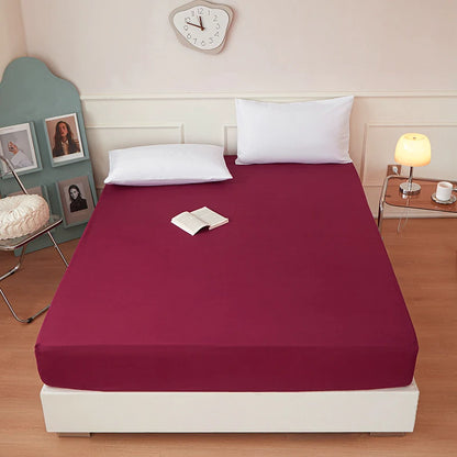 Solid Color Fitted Sheet | 30cm Elastic, Polyester