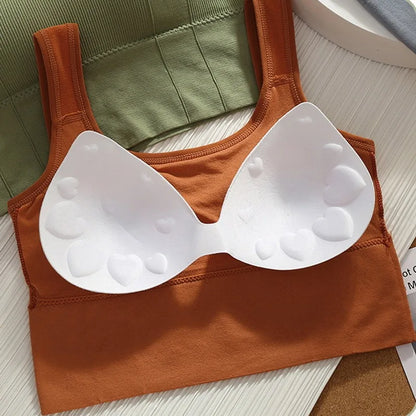 Breathable Sports Bra Anti-Sweat Fitness Top Women Seamless Yoga Bra Shockproof Crop Top Push Up Sport Bra Gym Workout Top