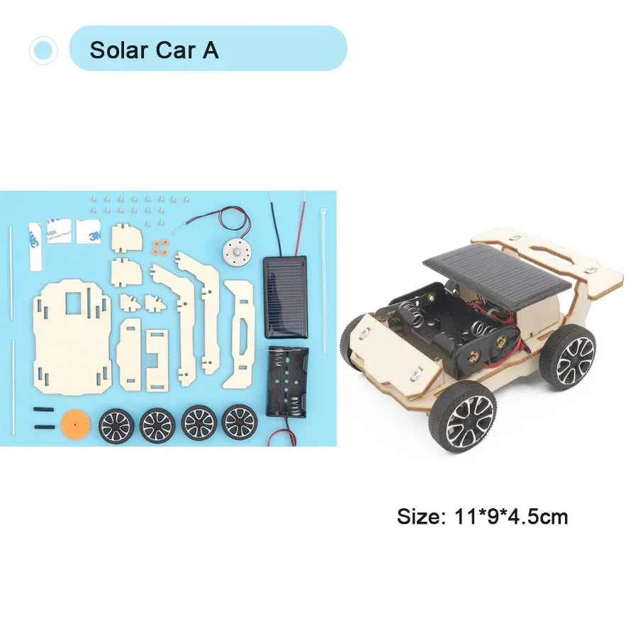 DIY Science Toys Children Educational STEM Kits Car Dinosaur Model Technologia Experimental Tool Wood Puzzle Games School Supply