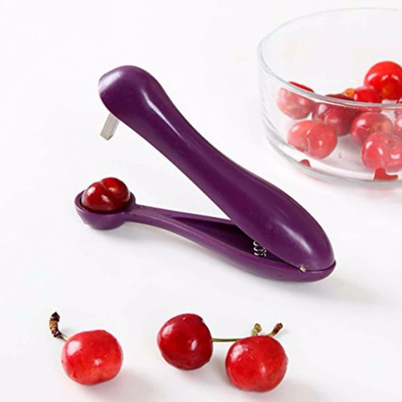 Cherry Pit Remover & Olive Pitter Tool – Fruit & Vegetable Seed Remover Kitchen Gadget