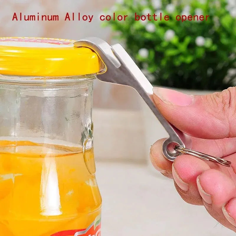 Aluminum Bottle Opener with Keychain Loop – Portable Beer Opener Set of 2