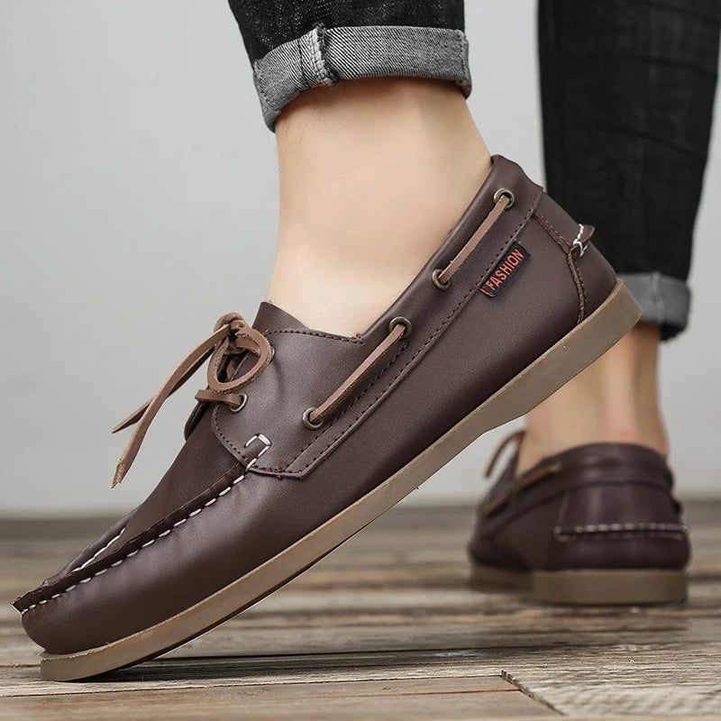 Men Loafer Shoes High Quality Handmade Wear-Resistant Genuine Leather Casual Shoes Business Luxury Dress Designer Shoes Driving