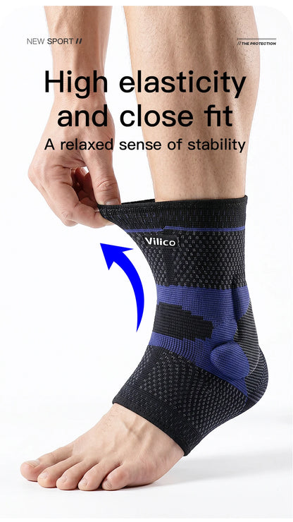 Lightweight High Elastic Fitted Ankle Brace, Shock Absorption Pressure Relief for Daily Sports, Anti-Sprain Ankle Protection Sle