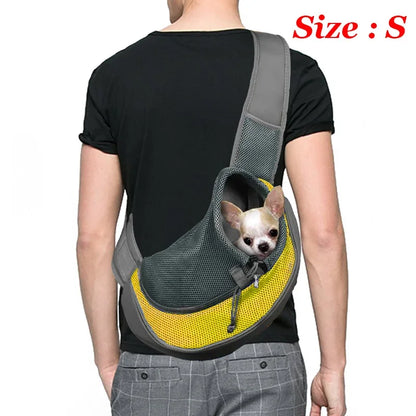 Breathable Mesh Dog Sling Carrier Backpack
