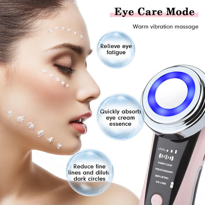 4-in-1 LED Facial Massager – Cleansing & Firming