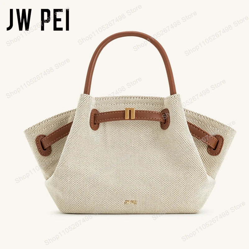 Minimalist Pebbled Leather Trapeze Tote, Top Handle