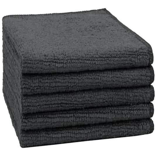 Lot de 5 serviettes et gants de toilette en microfibre – Salle de bain, hôtel et spa