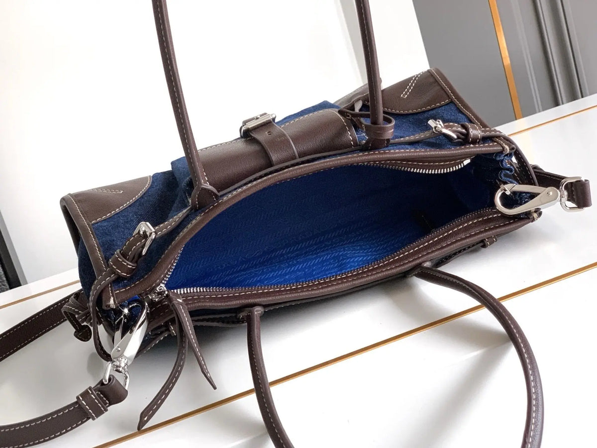 PU Leather Satchel Purse, Multi-Layer Compartments