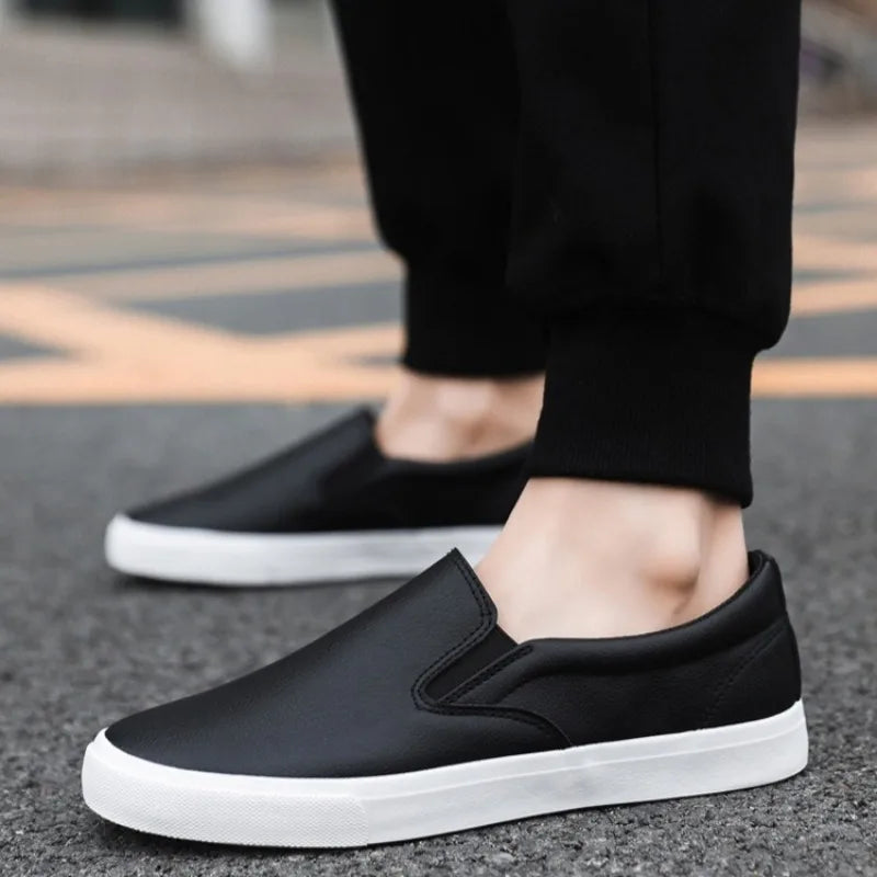 Luxury Man Shoes 2025New Leather Casual Shoe Soft Sole Driving Shoes Mens Small Leather Shoes Comfort Slip-on Loafers Big Size48
