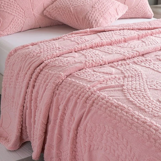 Ultra Soft Cozy Fleece Blanket Queen Size   Warm Thick Fluffy Plush Bed Blanket for All Season  Fuzzy Comfy Coverlet for Couch  Gift Idea