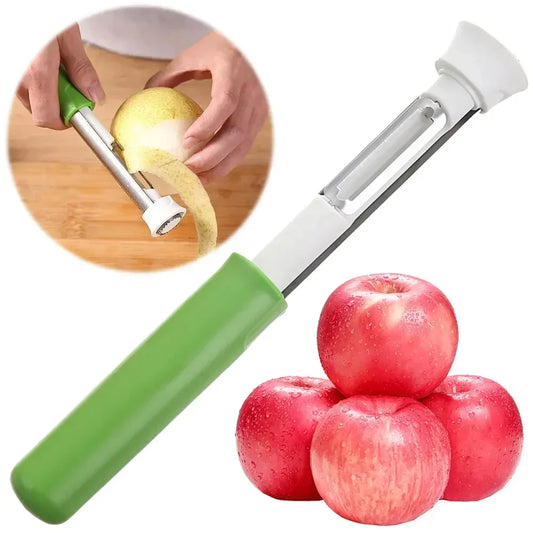 2-in-1 Telescopic Apple Peeler and Corer, Stainless Steel