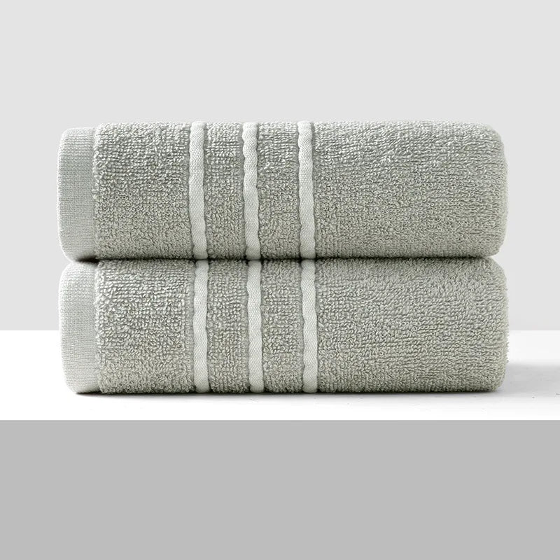 Extra-Thick Pure Cotton Bath & Face Towel — Home & Hotel