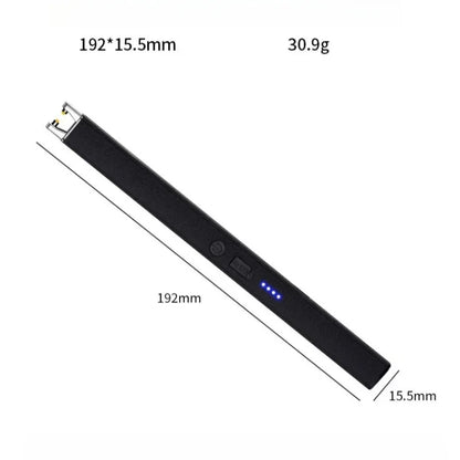 Windproof USB Electric Lighter with Safety Lock & LED Battery Display