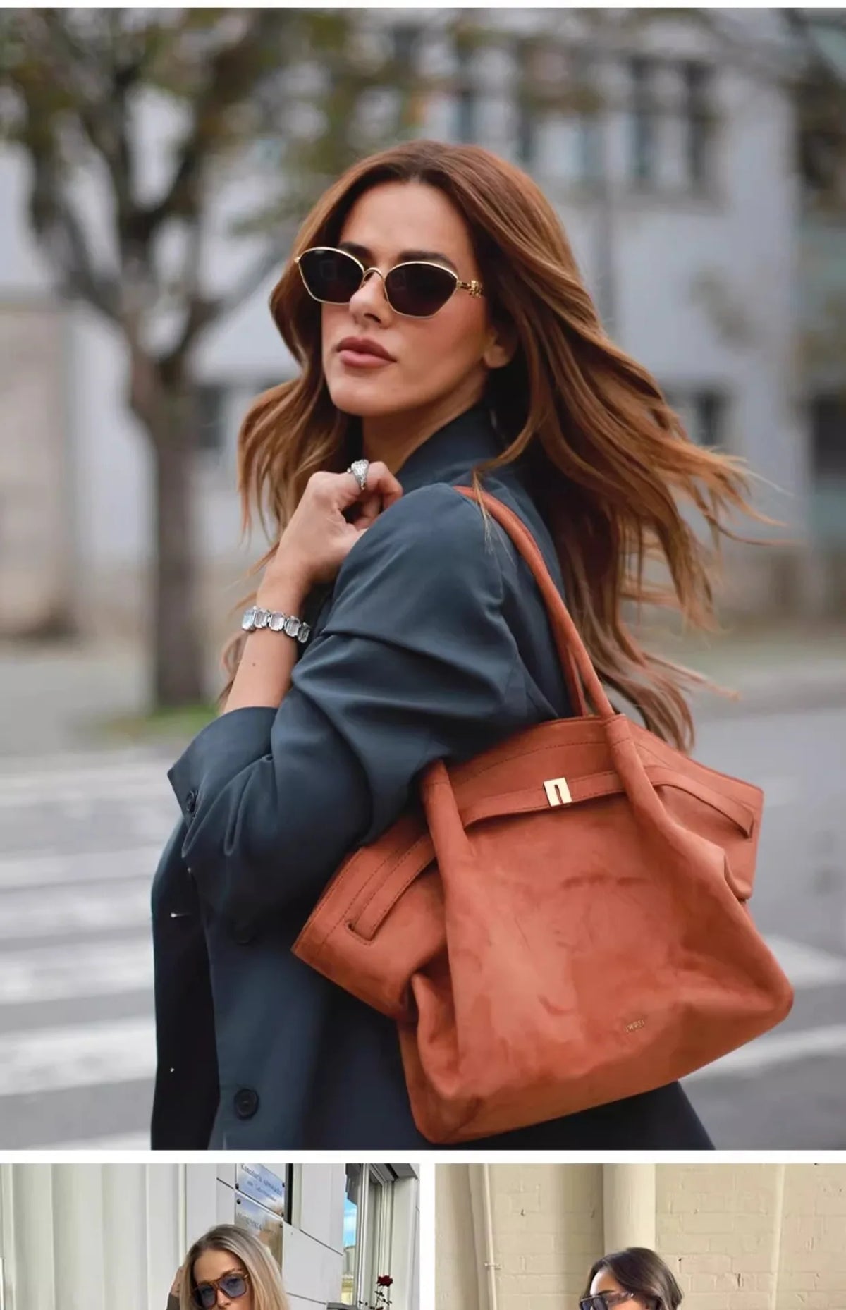 Quiet Luxury Trapeze Tote, Pebbled Vegan Leather