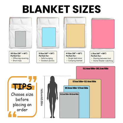 Pug by Moon and Tulips HD Printed Blanket. Soft and Warm Flannel Blankets for Travel, Camping, Sofa, Livingroom, Couch, Chair, Bed. Gift for Family or Friends 280GSM 4 Sizes Available (30x40in/40x50in/50x60in/60x80in)