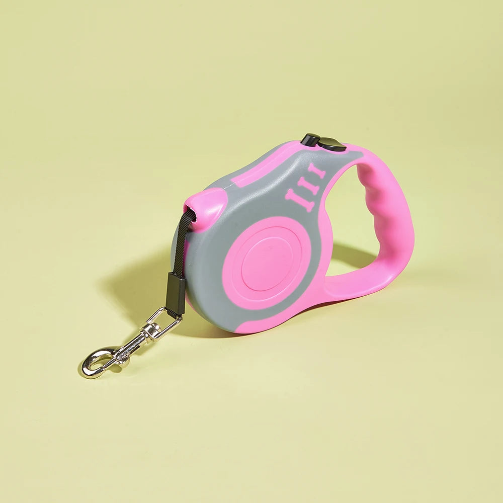 Retractable Dog Leash — Strong Nylon 3m/5m Lead for Small, Medium & Large Dogs & Cats