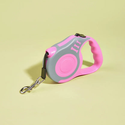 Retractable Dog Leash — Strong Nylon 3m/5m Lead for Small, Medium & Large Dogs & Cats