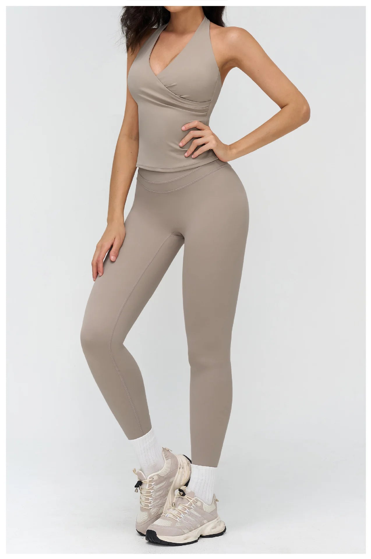 Women’s 2-Piece Yoga Tracksuit — High Waist Leggings & Sports Top