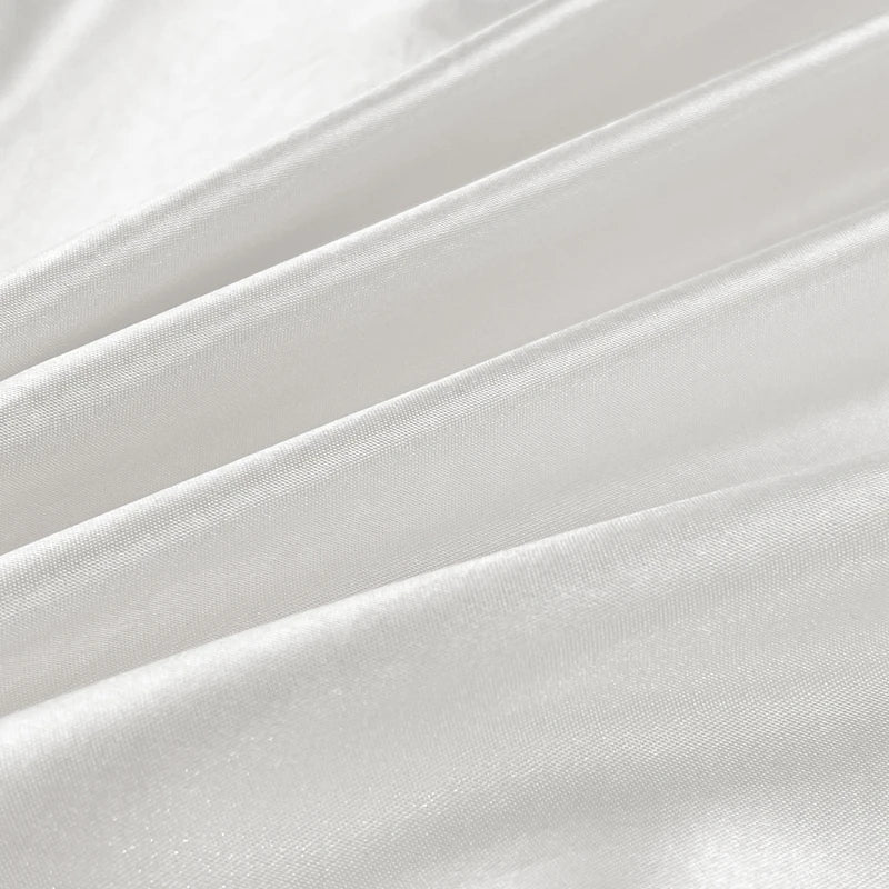 High-end Mulberry Silk Bed Sheet and Pillowcase or Only A Bedsheet Luxury Stain Silky Bed Sheet Set Queen Beautify Skin Bedsheet