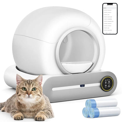 Automatic Self-Cleaning Cat Litter Box — APP Control, UV Sterilization & Deodorization