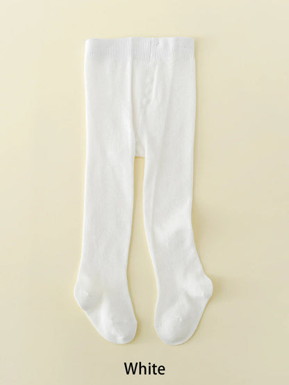 New Baby Girls Pantyhose Newborn Elastic Waist Solid Color Stockings Slim Fit Socks Tights for Casual Daily