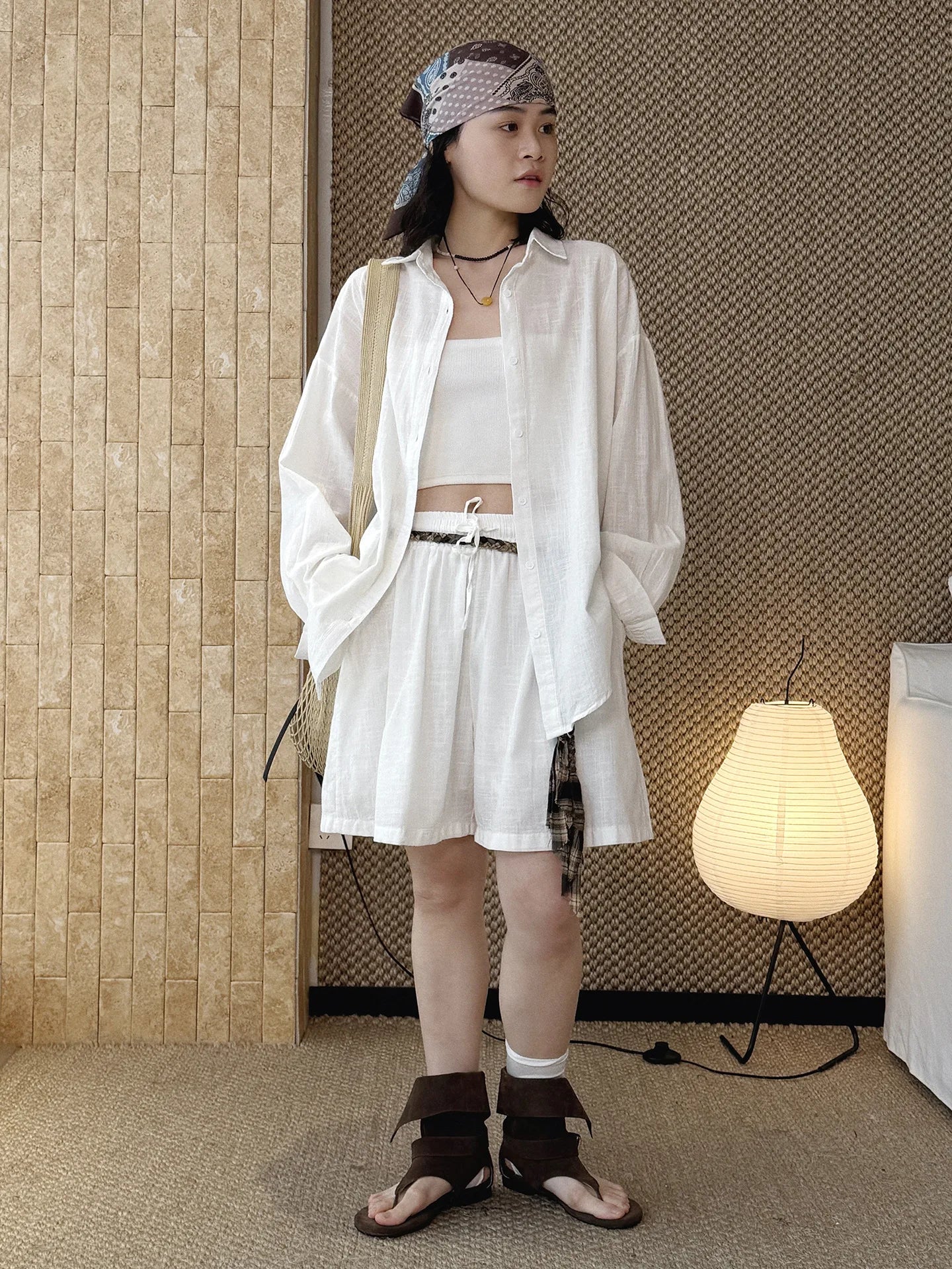 Women's Casual Solid Lapel Long Sleeve Loose Shirt — Spring Summer Blouse