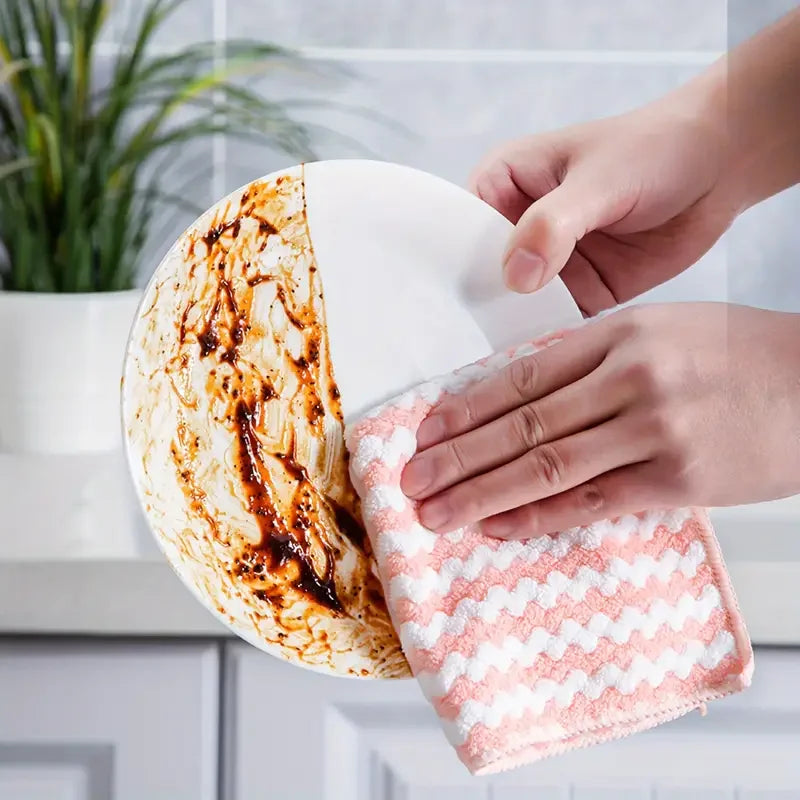 Coral Fleece Dishcloths, Super Absorbent Multi-Pack