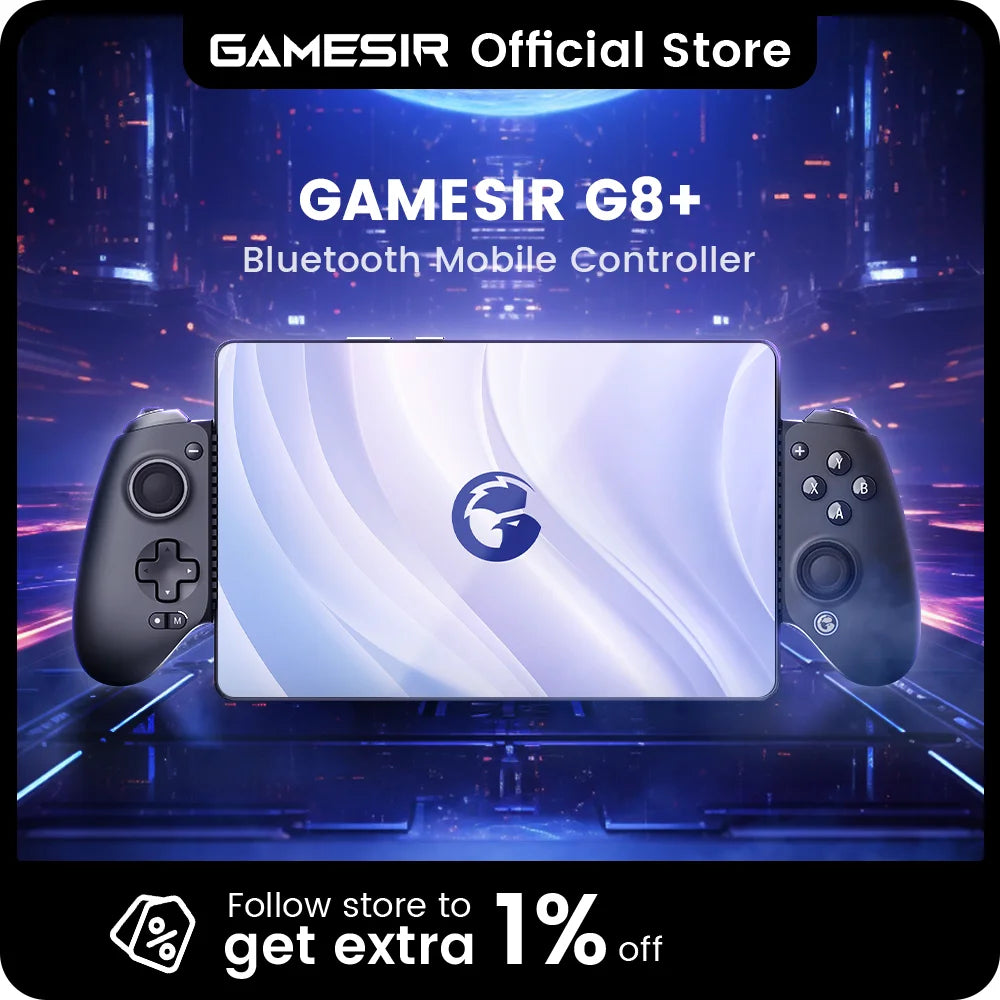 GameSir G8+ Bluetooth Gamepad, Hall Effect