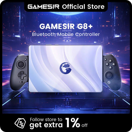 GameSir G8+ Bluetooth Gamepad, Hall Effect