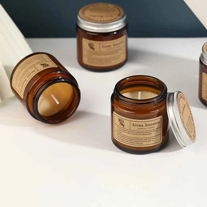 Candles for Home Scented 2.7oz Soy Wax Lavender Scented Candle 80ml Long Burn Time Aromatherapy Ideal for Christmas Birthday