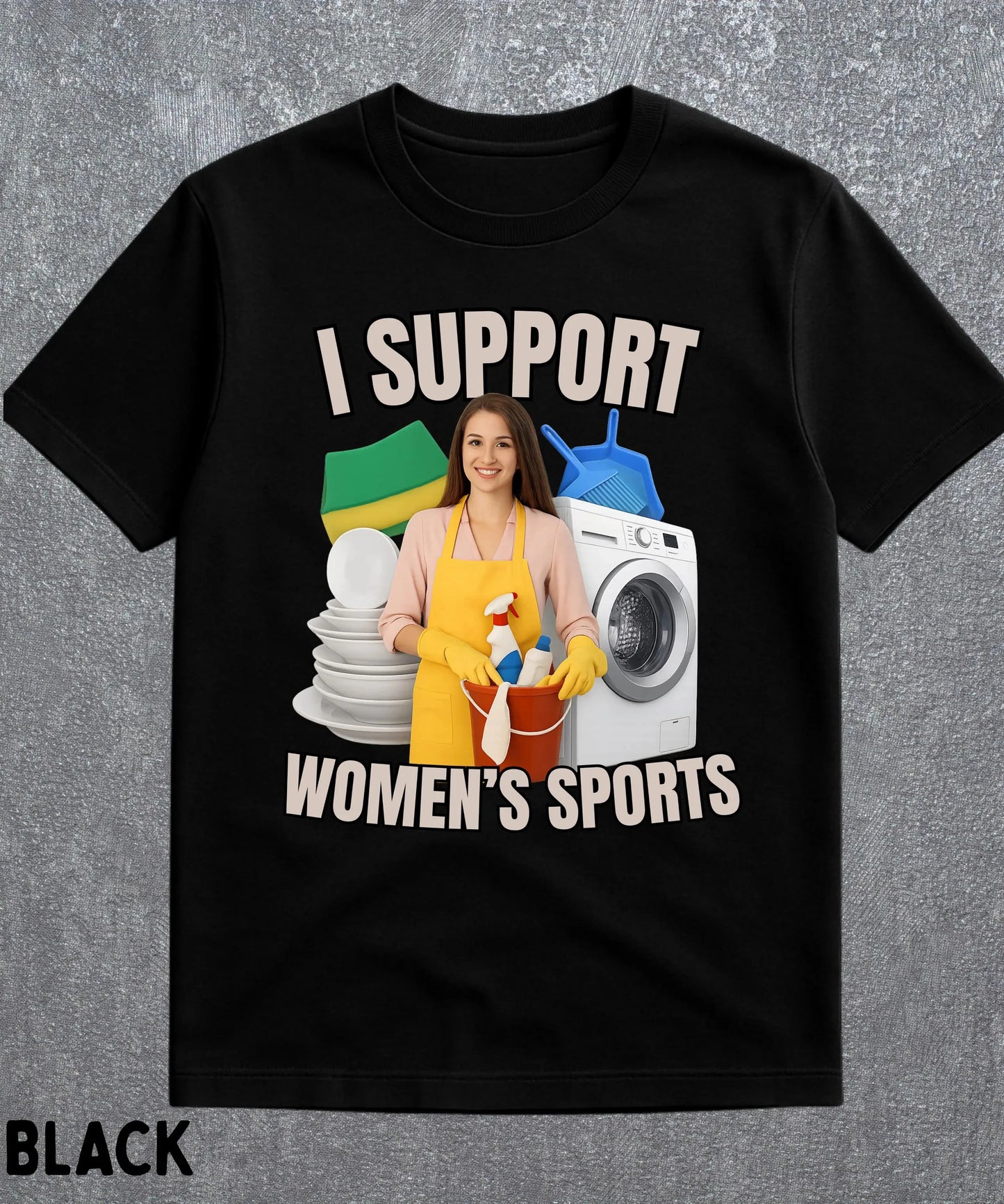 Men I Support Women's Sports — Unisex Oversized Funny Sarcastic T-Shirt