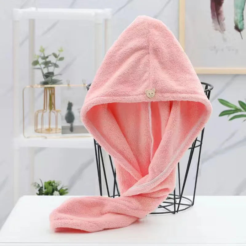 Quick-Dry Hair Towel Turban, Microfiber Wrap