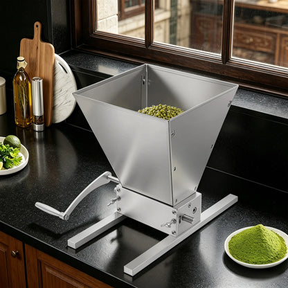 Manual Grain Mill Grinder with Stainless Steel Hand Crank