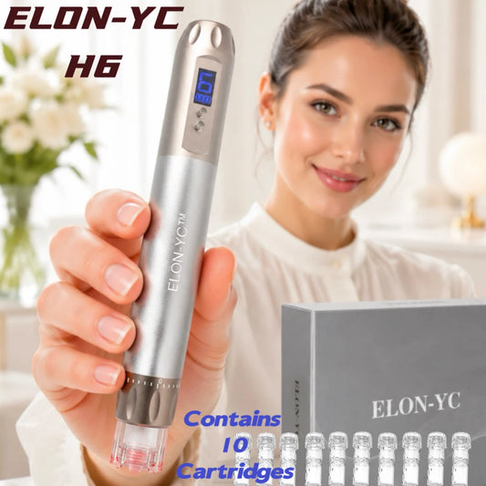 Microneedling Pen with 10 Cartridges, 2-in-1