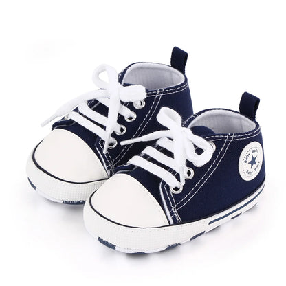 Classic Canvas Sneakers, Soft Sole First Walkers