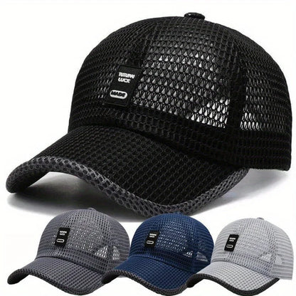 Summer Baseball Cap UV Protection Sun Visors Hat Breathable Mesh Outdoor Hiking Fishing Cap Adjustable Snapback Sun Cap Hat