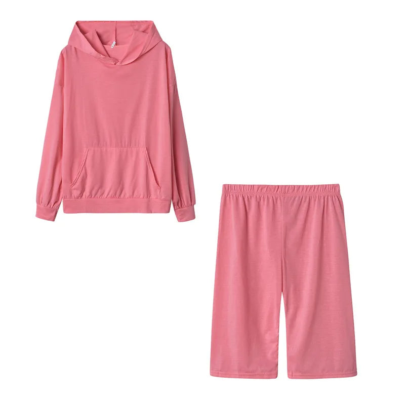 Women's Fleece Oversized Hoodie & Jogger Set — Warm 2-Piece Winter Tracksuit