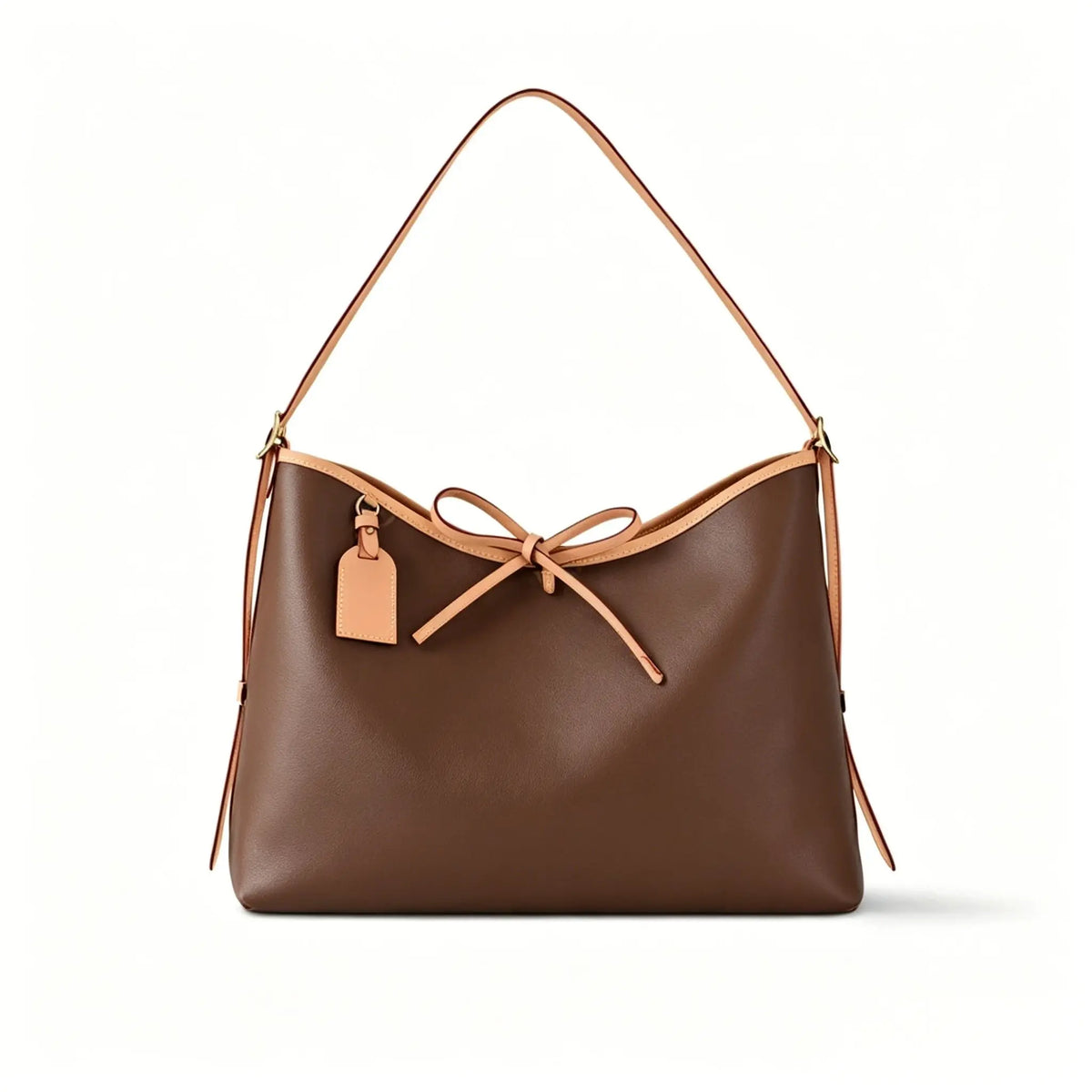 Classic PU Leather Satchel, Medium-Large Capacity