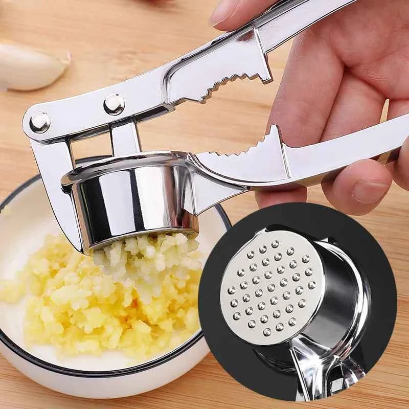 1Pc Garlic Press Crusher Mincer Kitchen Gadgets Zinc Alloy Garlic Smasher Squeezer Manual Mashed Vegetables Ginger Kitchen Tools