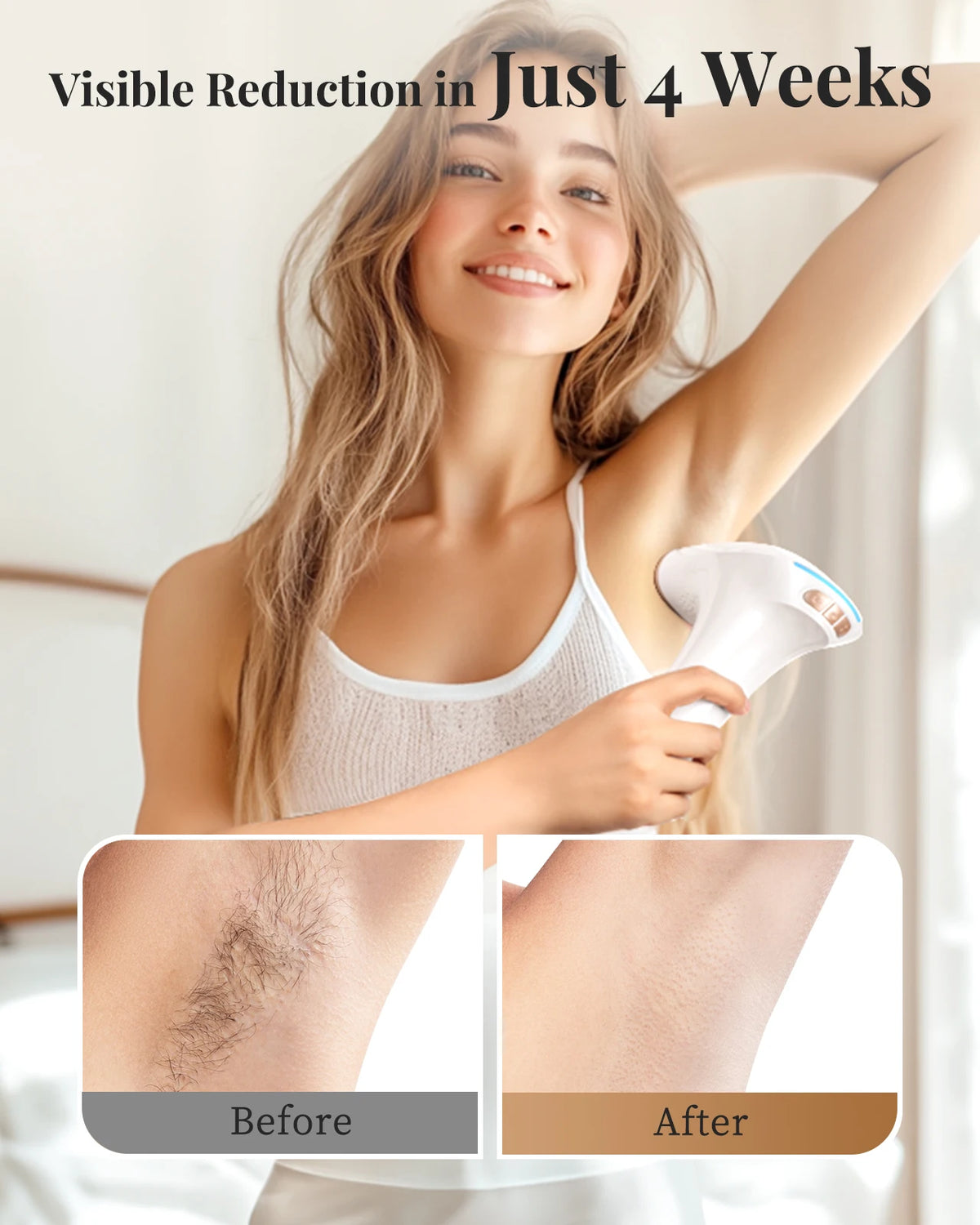 3-in-1 IPL Epilator, 5cm² Flash Window, 17.6J