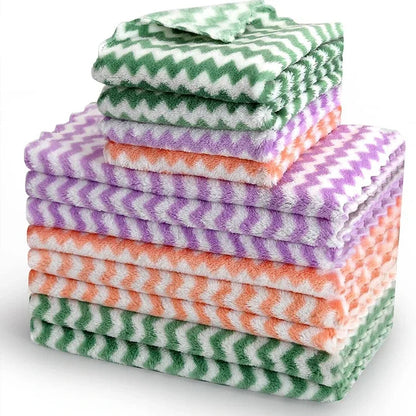 Coral Fleece Dishcloths, Super Absorbent Multi-Pack