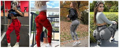 2-Pack Women’s High Waist Butt Lifting Seamless Yoga Leggings