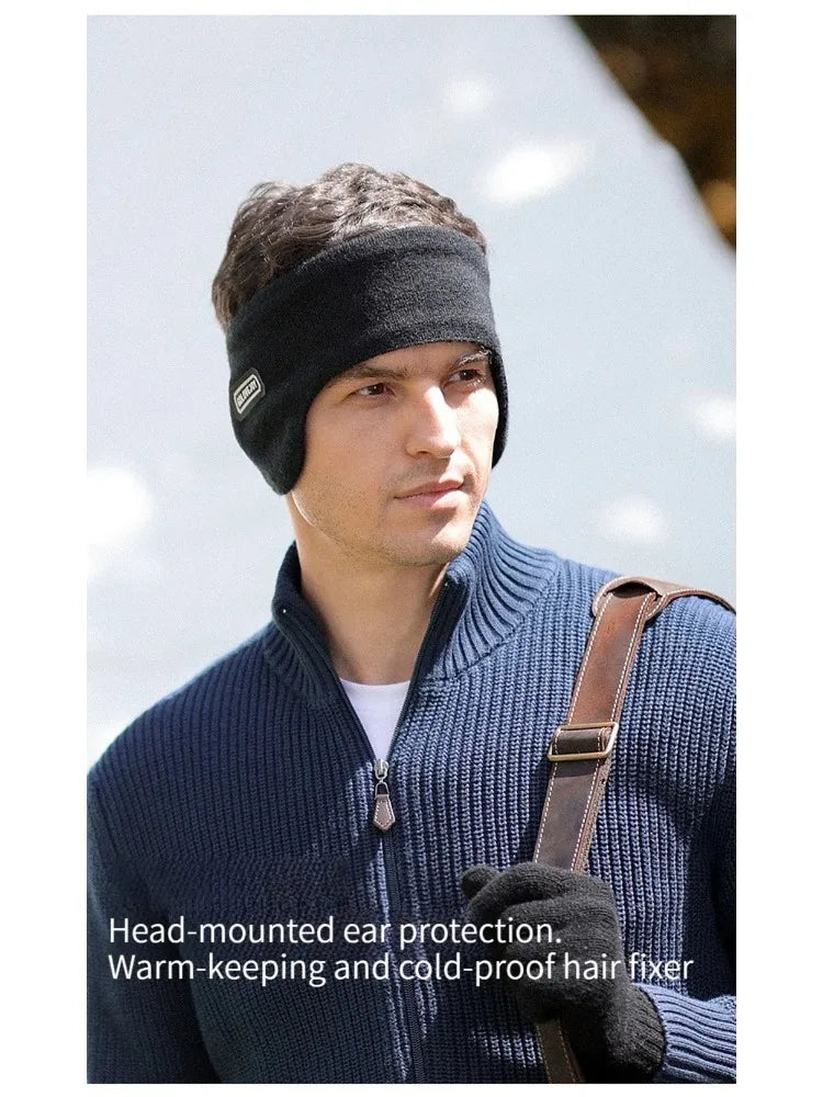 Winter Men's Padded And Thickened Ear Warmers To Prevent Cold And Wind Warm Ear Muffs