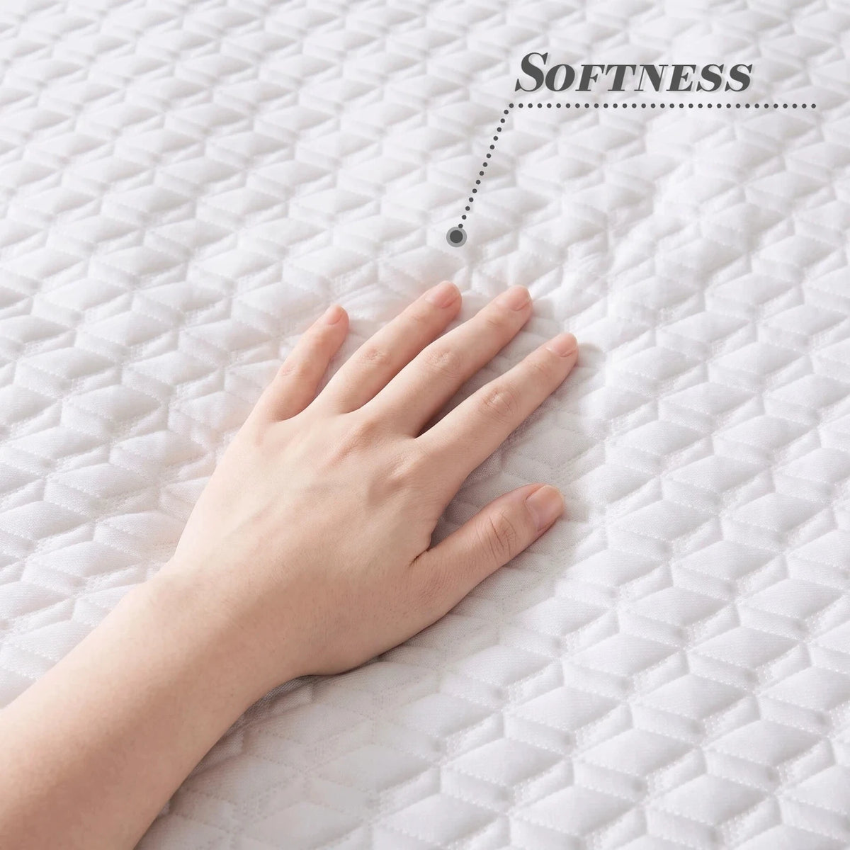 Solid Waterproof Fitted Sheet 15 Inch Deep Pocket Ultra Soft Elastic Bed Mattress Protector Cover Wrinkle‑Resistant Bed For Standard Size Beds