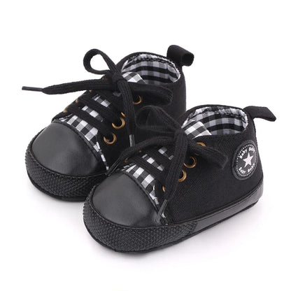 Classic Canvas Sneakers, Soft Sole First Walkers