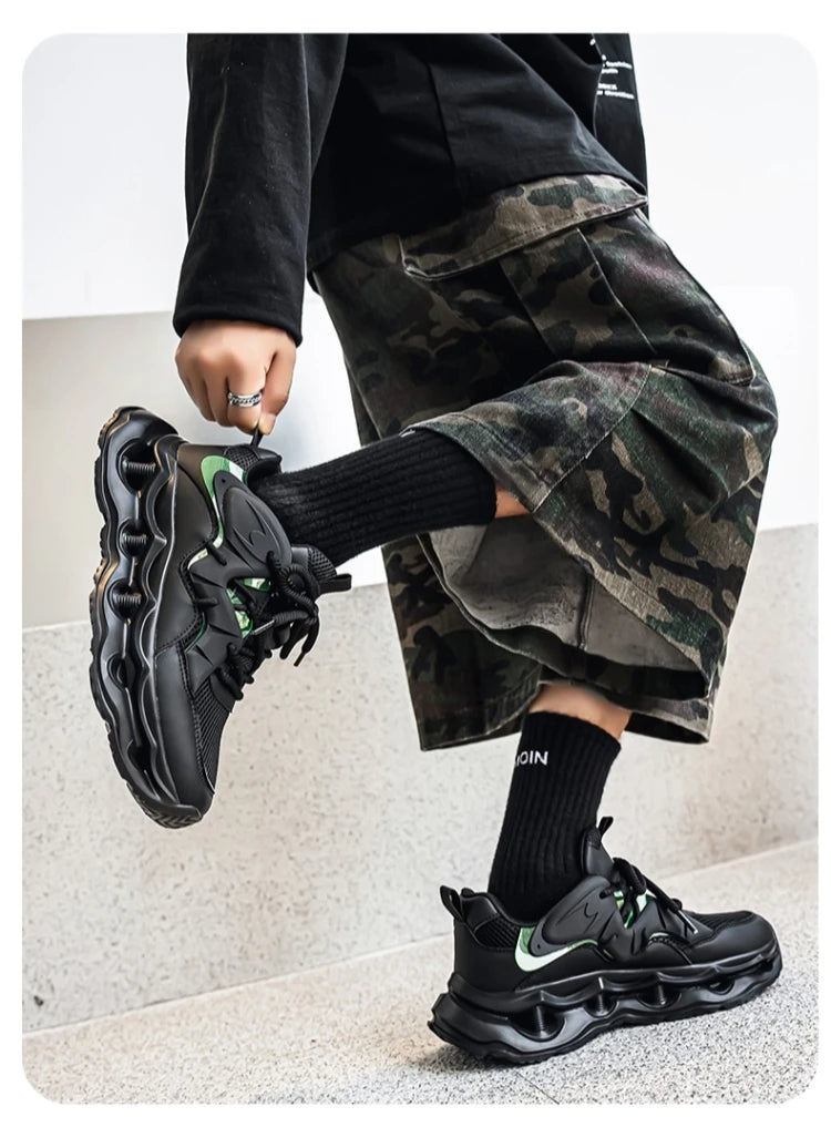 Men's Basketball Shoes Breathable Cushioning Non-Slip Wearable Runing Shoes Gym Training Athletic Basketball Sneakers for Women