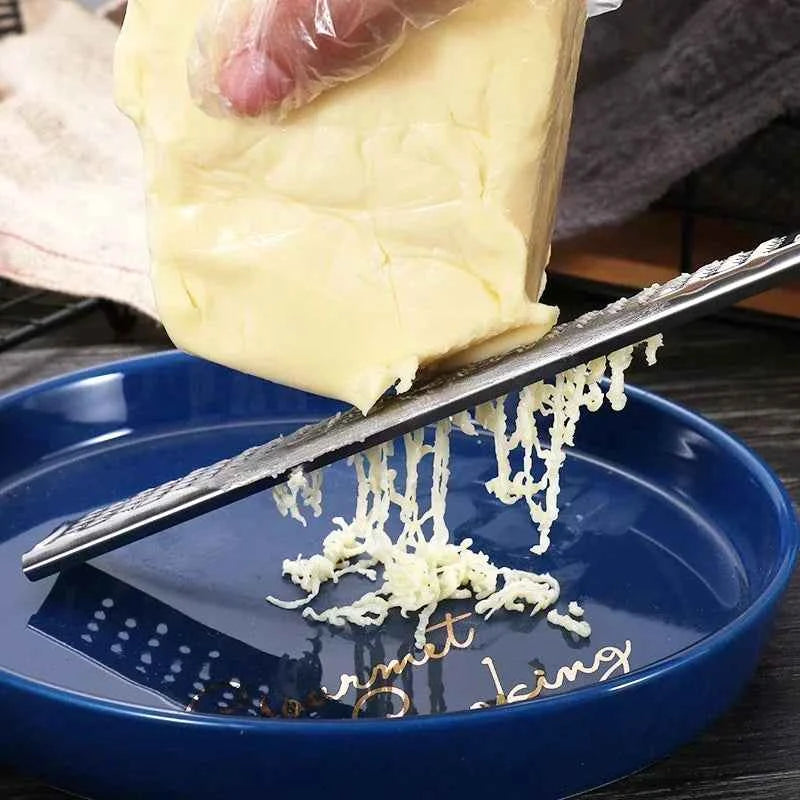 Stainless Steel Long Handle Cheese Grater Cheese Scrubber Lemon Chocolate Scraping Tool Home Kitchen Accessories