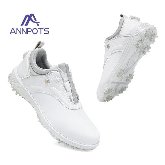 Professional Spikeless Golf Shoes Women Waterproof Ankle Supplies Golfing Shoes Non Slip Comfortable Man Walking Golf Sneaker