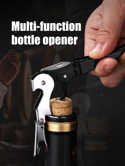 Professional Waiter's Corkscrew Wine Opener – Double Hinge with Foil Cutter