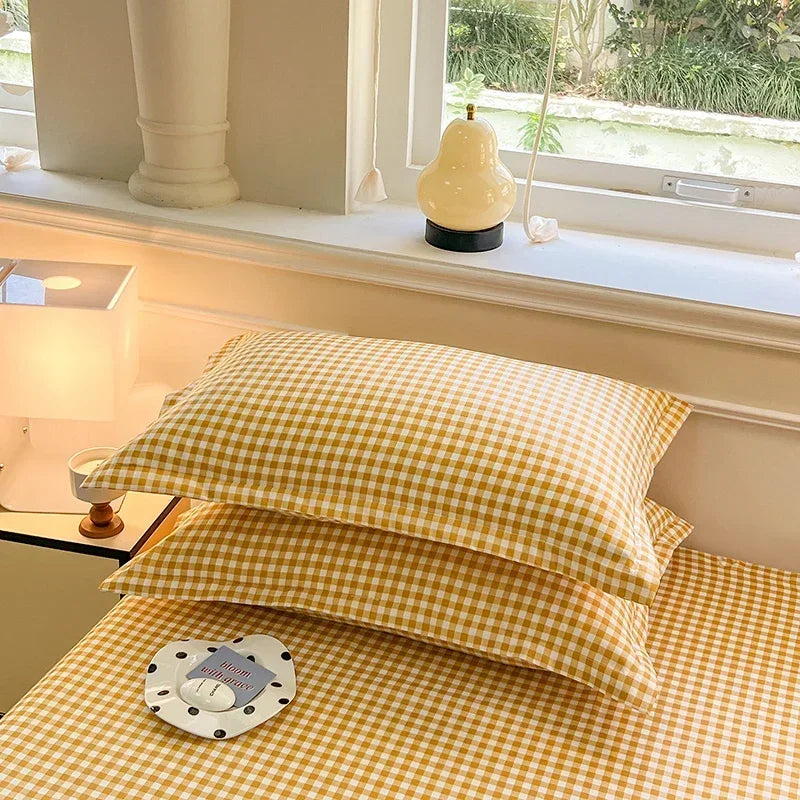 Plaid Envelope Pillowcase Set, 2-Piece, 48x74cm